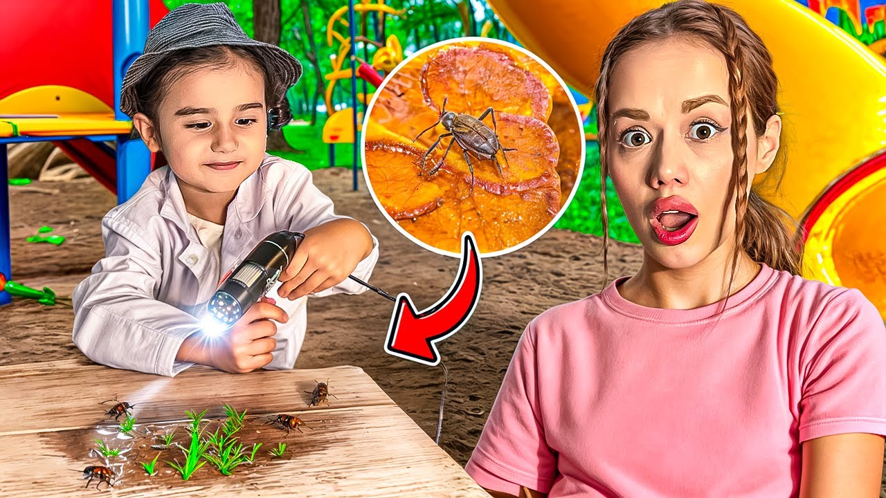 MİKROSKOP İLE OYUN PARKLARINI İNCELEDİK!? *İĞRENÇ* Öykü Karta | Gamze Karta