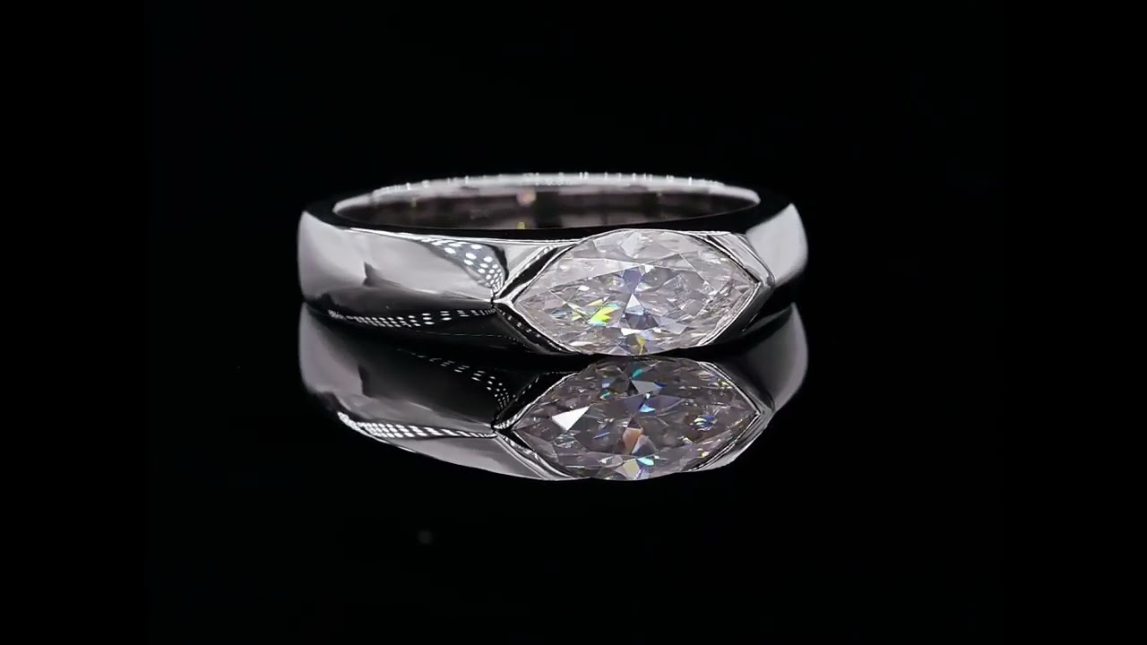 Moissanite Ring 925 Silber