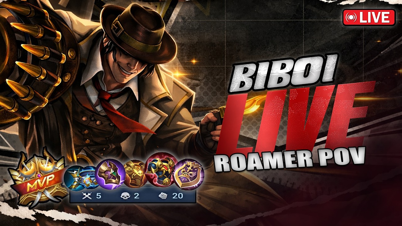 🔴ROAMER POV | Late Night Rank Grind #biboiyt #moba5v5