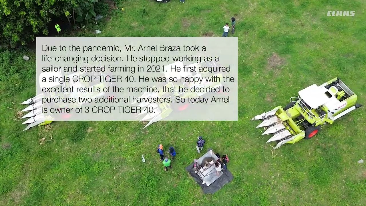 CLAAS CROP TIGER 40. Harvesting corn in the Philippines.