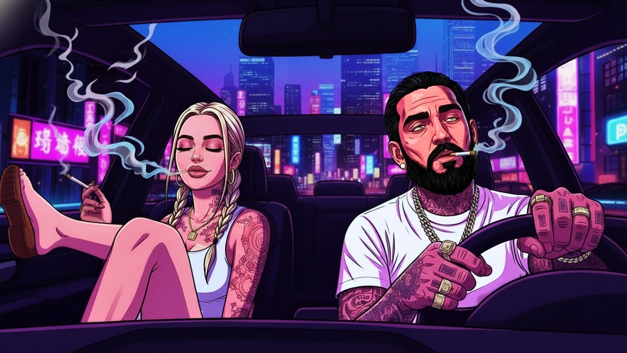 Hazy Neon Nights — 420 Bluesy Hip-Hop | West Coast Rap • Stoner Drive