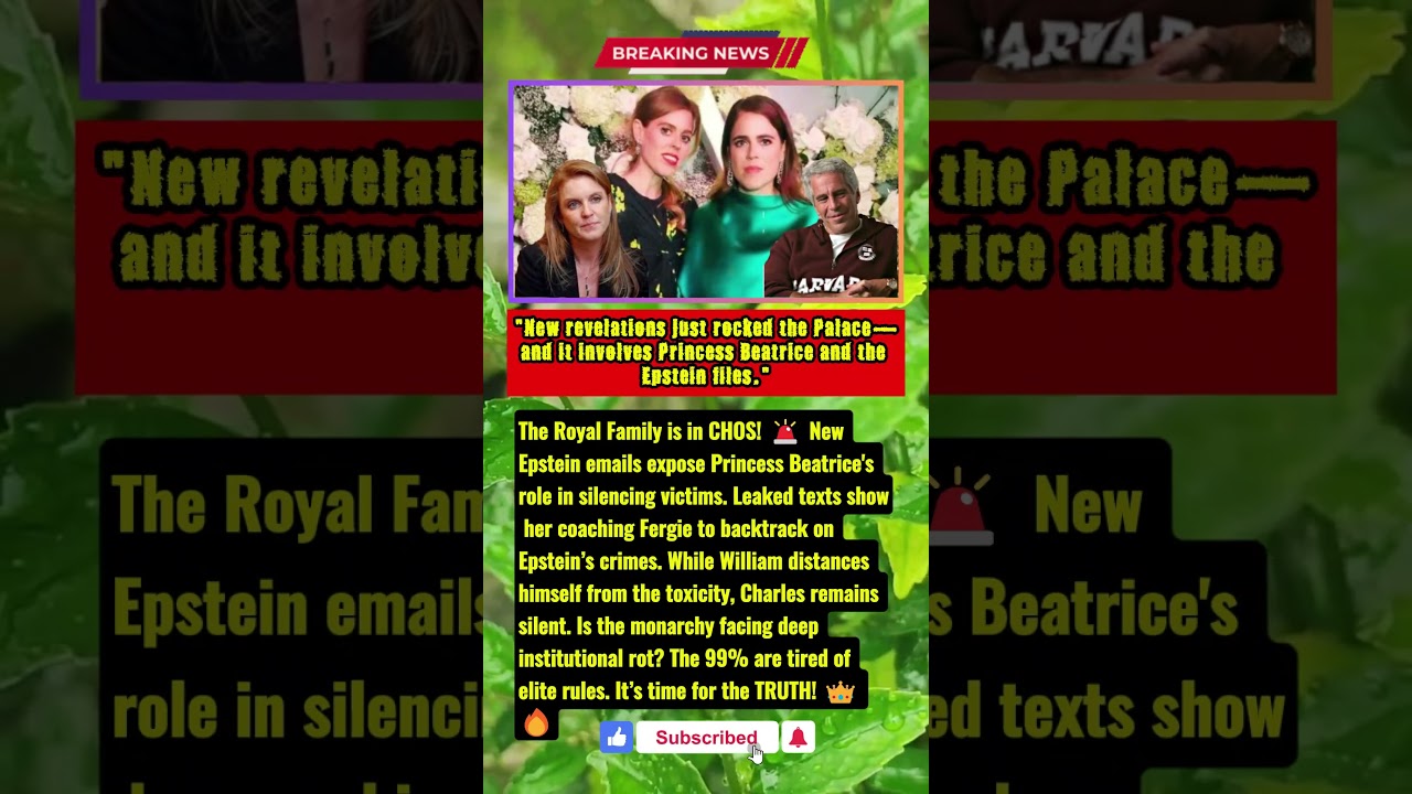 EXPOSED! Princess Beatrice&rsquo;s Secret Role in Epstein Cover-up? 🚨 #royalfamily #shorts  #princewilliam