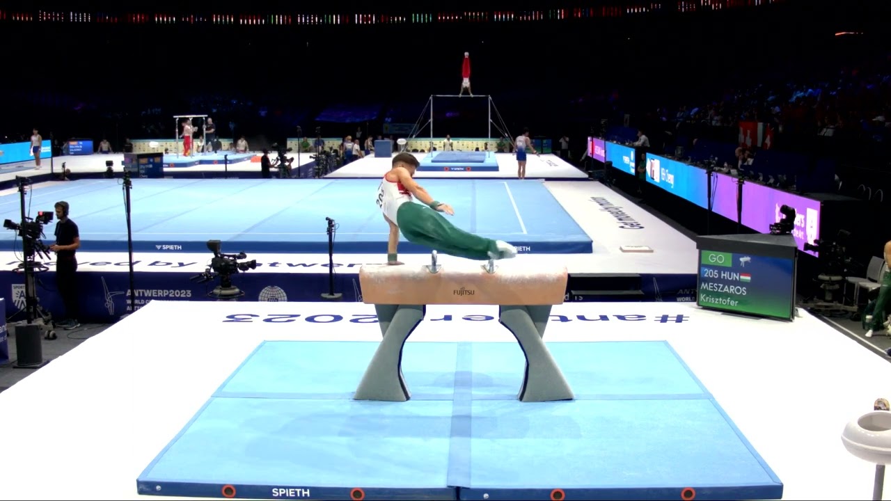 MESZAROS Krisztofer (HUN)_2023 Artistic Worlds, Antwerp (BEL)_Qualifications_Pommel Horse