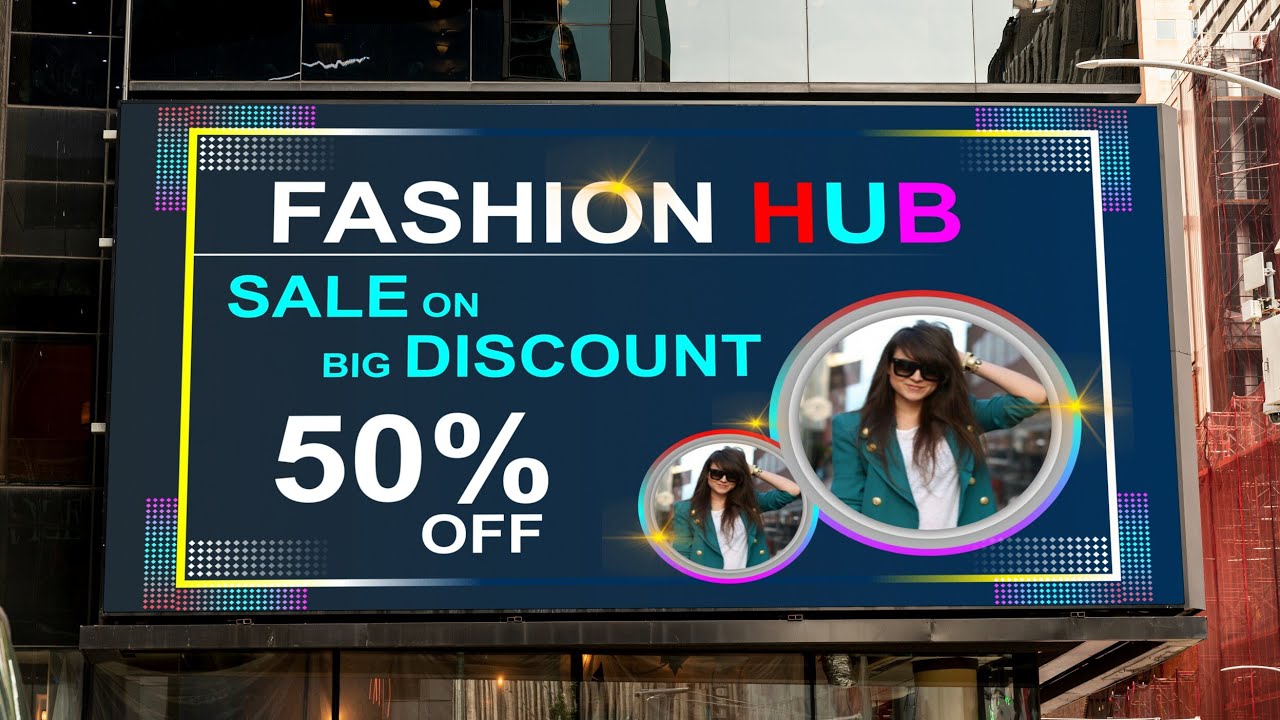 How To Make Banner Design In Coreldraw | Advertisement Banner | Dsa Graphic | Hindi & Urdu