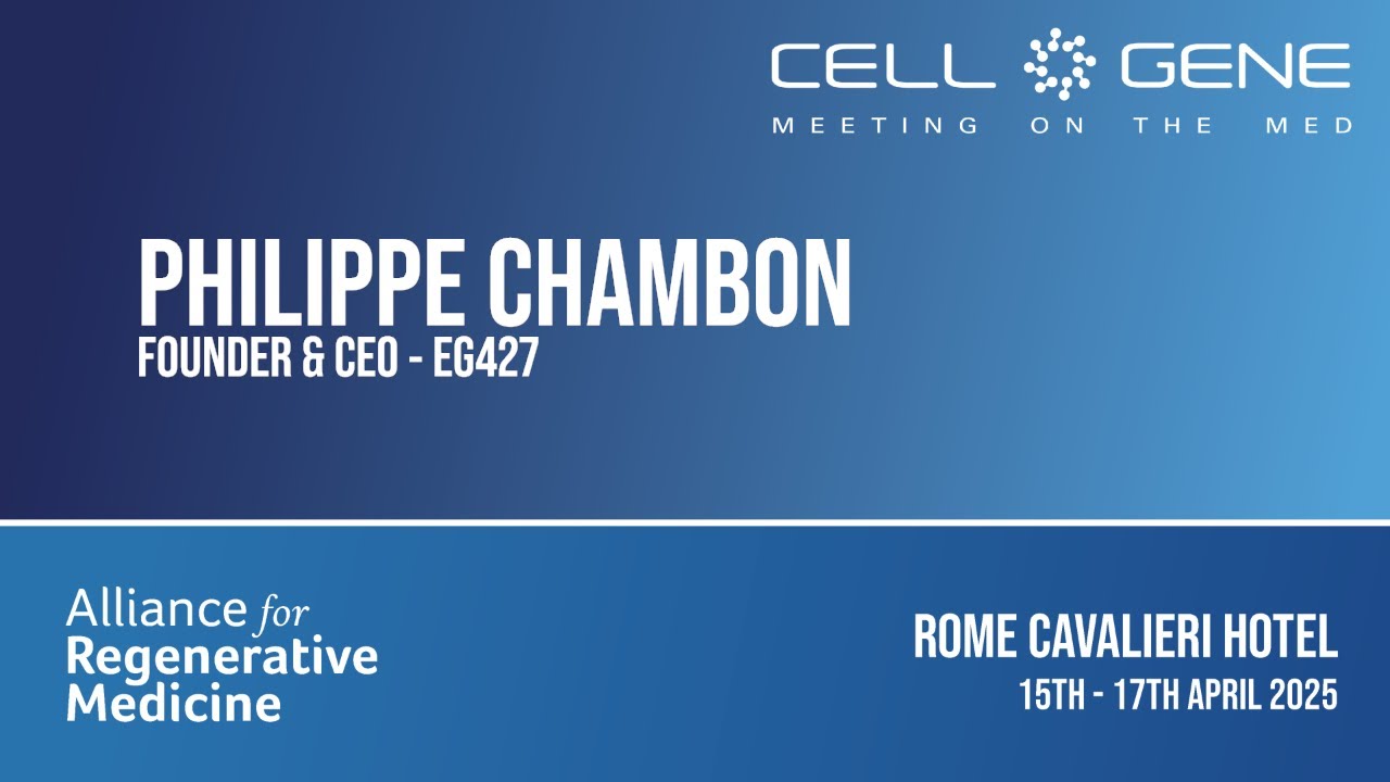 EG427 Founder & CEO, Philippe Chambon talks to IBTV at ARM / Cell & Gene's Meeting on the Med 2025