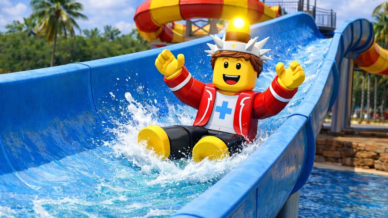 Wir bauen die größte Wasserrutsche 😍🥇