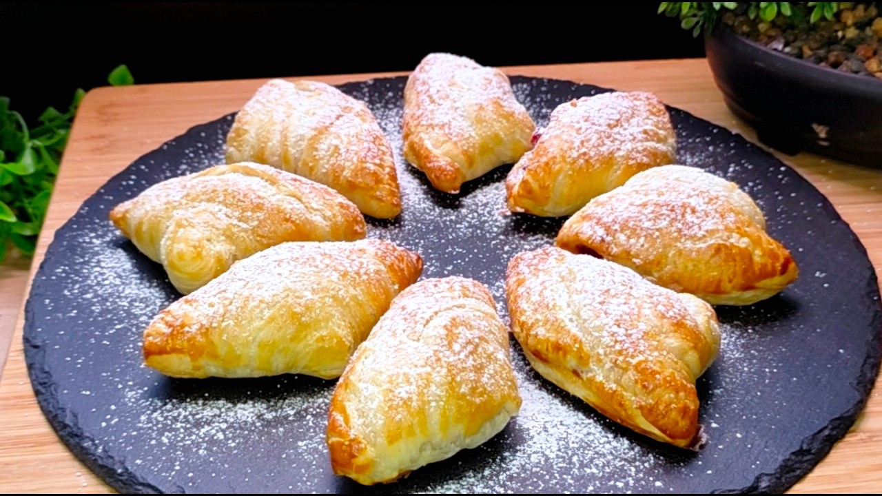 У тебя есть слоеное тесто? Никто не верит, как прост этот трюк! (Лучше, чем от пекаря! 🍒