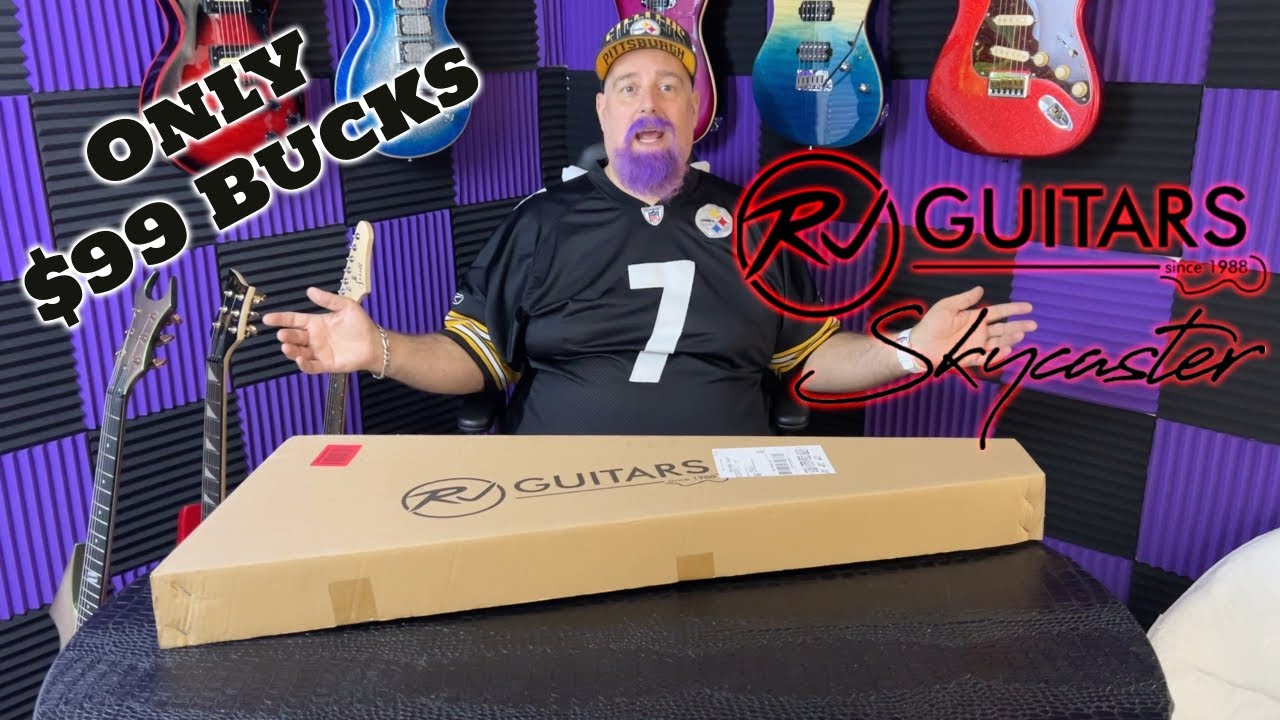 RJ Guitars Skycaster Unboxing and Review