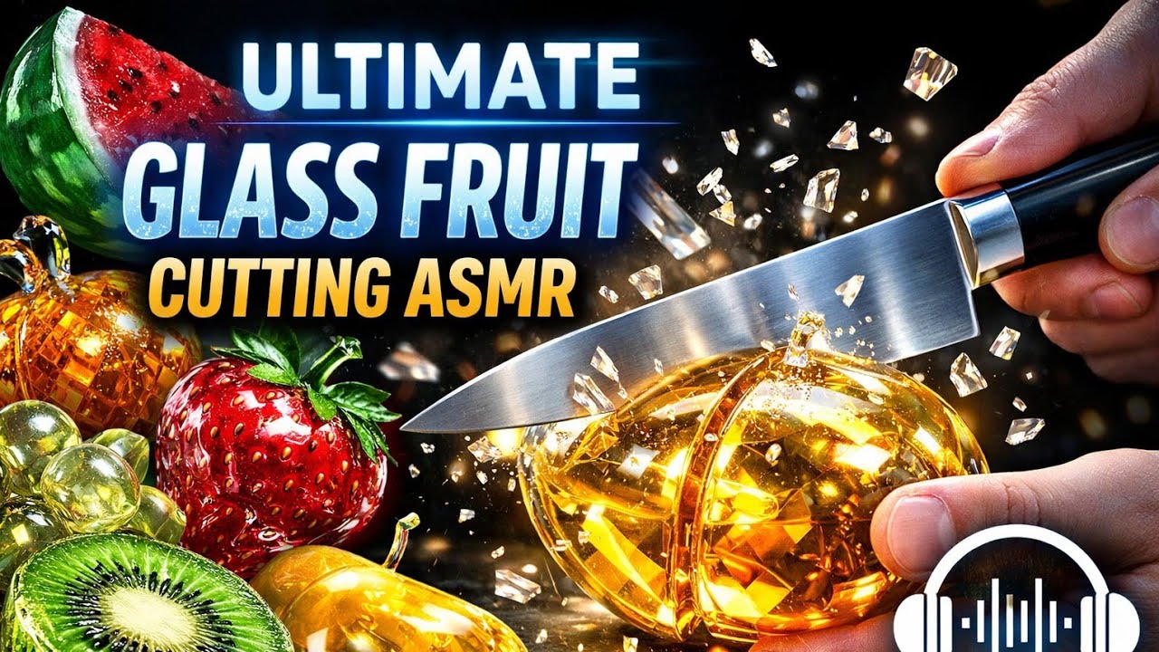 Ultimate Glass Fruit Cutting ASMR 🍎🔪 Satisfying 3D Animation Sounds