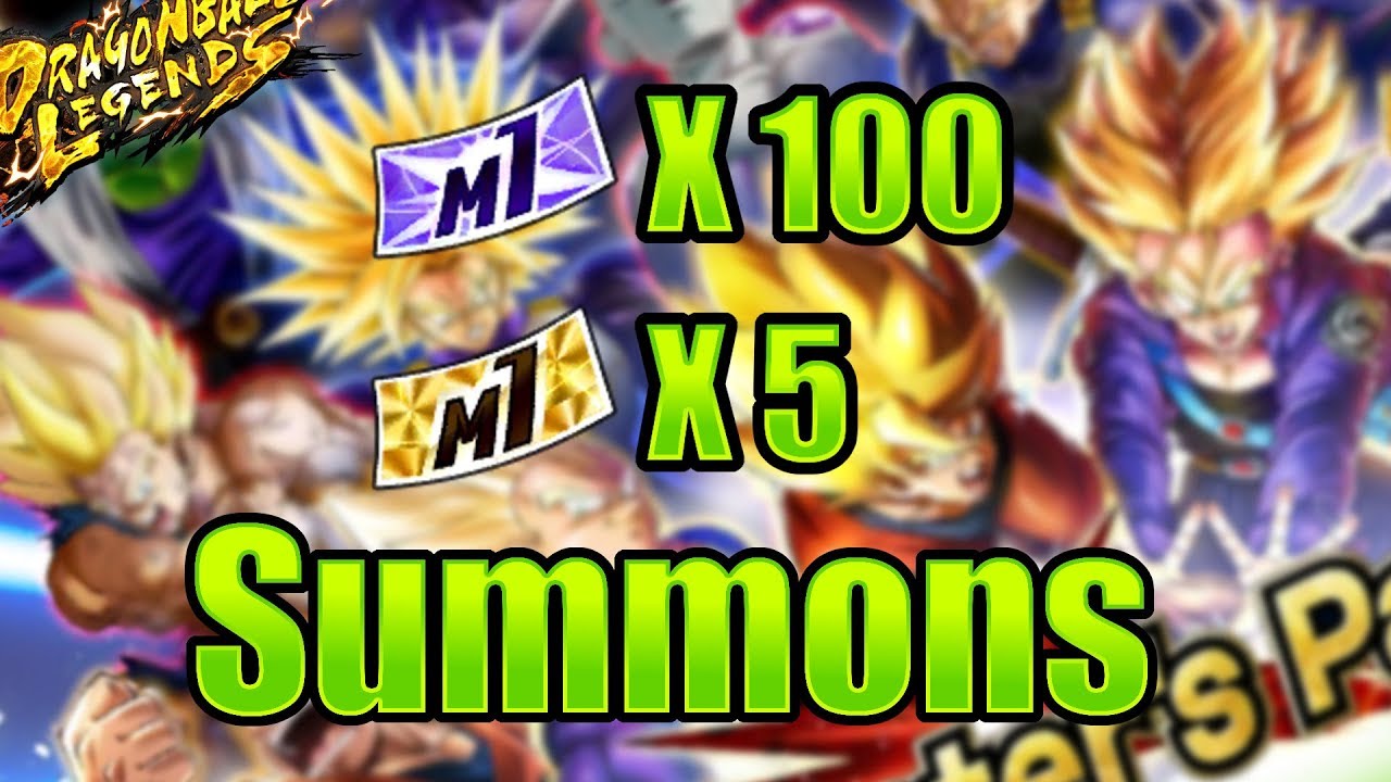 Pt #1 100 Master Pack Tickets & 5 Guaranteed Sparking Tickets (Master Pack 1) || Dragon Ball Legends