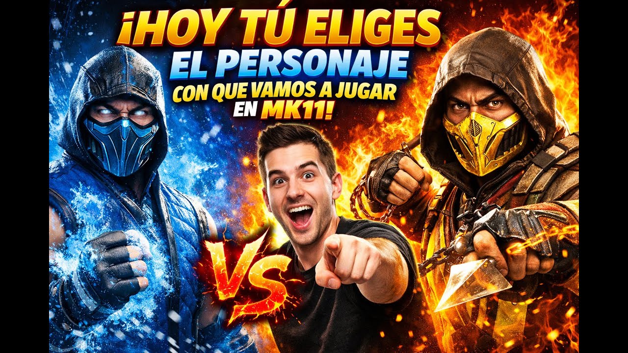 MK 11 - Tu eliges el personaje con el que voy a jugar en vivo 🔴