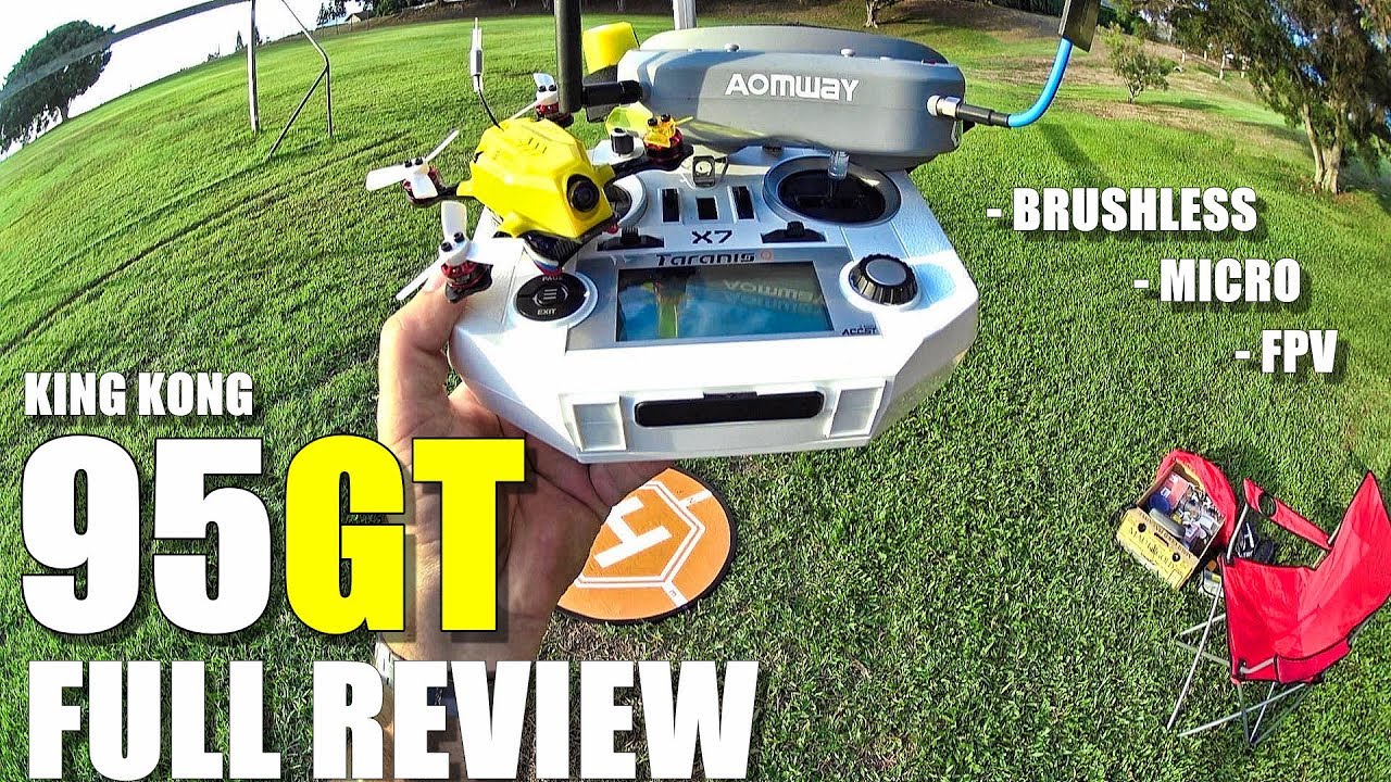 KINGKONG 95GT FPV Racing Drone - Full Review - Unboxing, Inspection, Flight/CRASH! Test, Pros & Cons