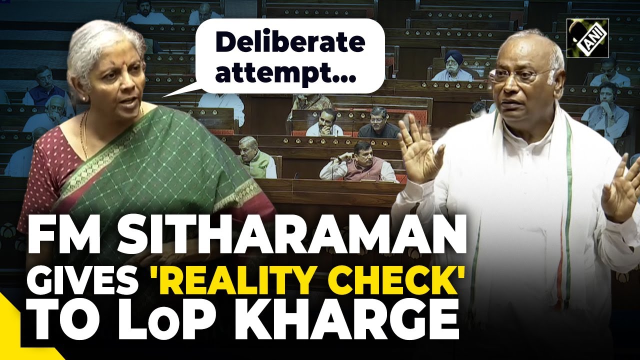 FM Nirmala Sitharaman gives 'reality check' to LoP Kharge over no mention of Karnataka in Budget'24