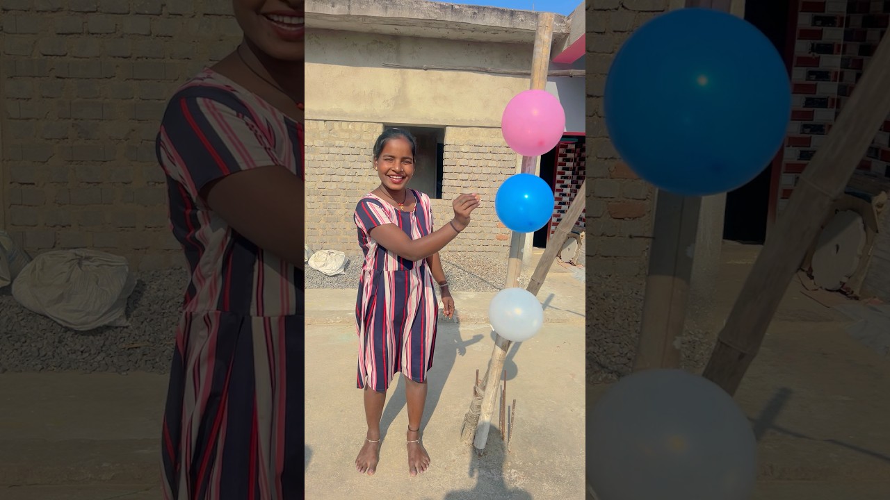 Lam no bong bay nhan qua bat ngol Burst balloon to receive Surprise gift😱🎈😂