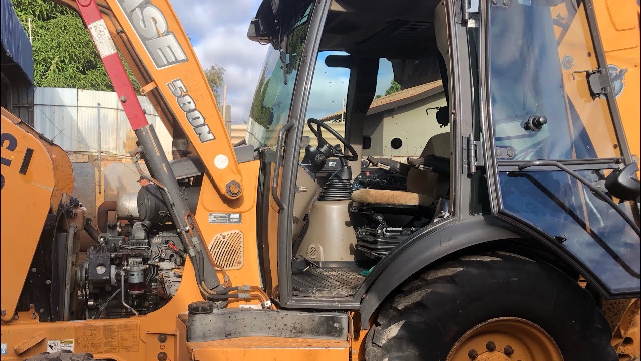 Retroescavadeira Case 580n - revisão geral ar condicionado- PARTE-1