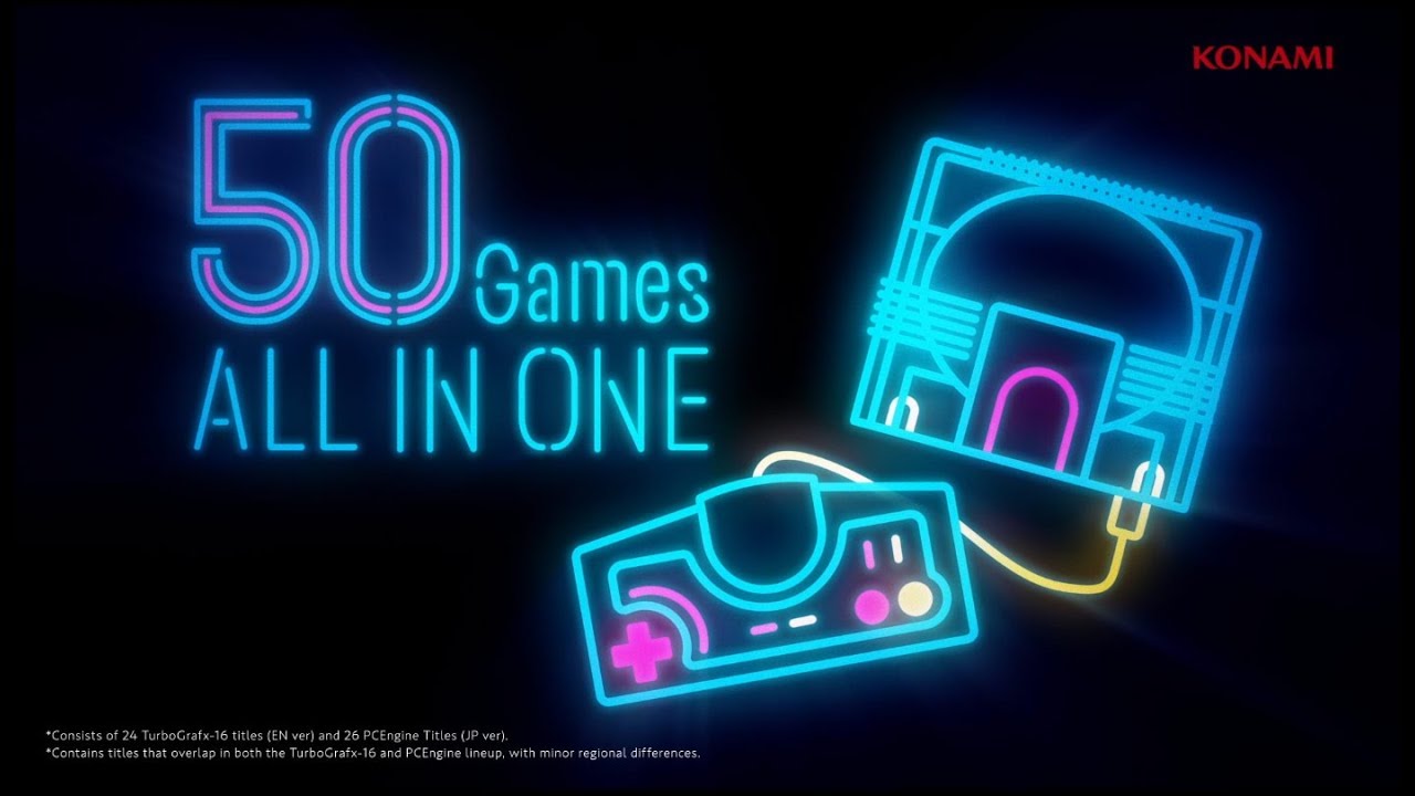 PC Engine Core Grafx mini Lineup Trailer