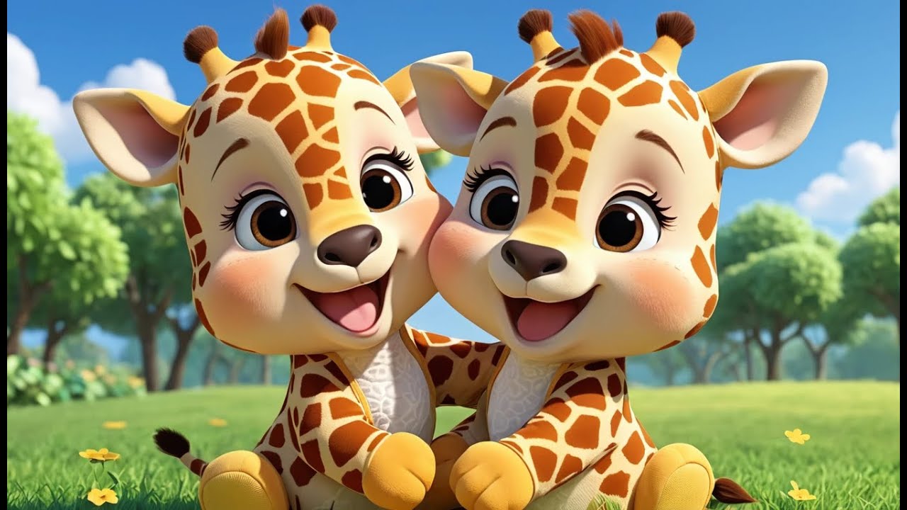 Baby Giraffe Reach Reach Leaf | Cute Giraffe Song for Kids | Fun Animal Adventure Rhyme