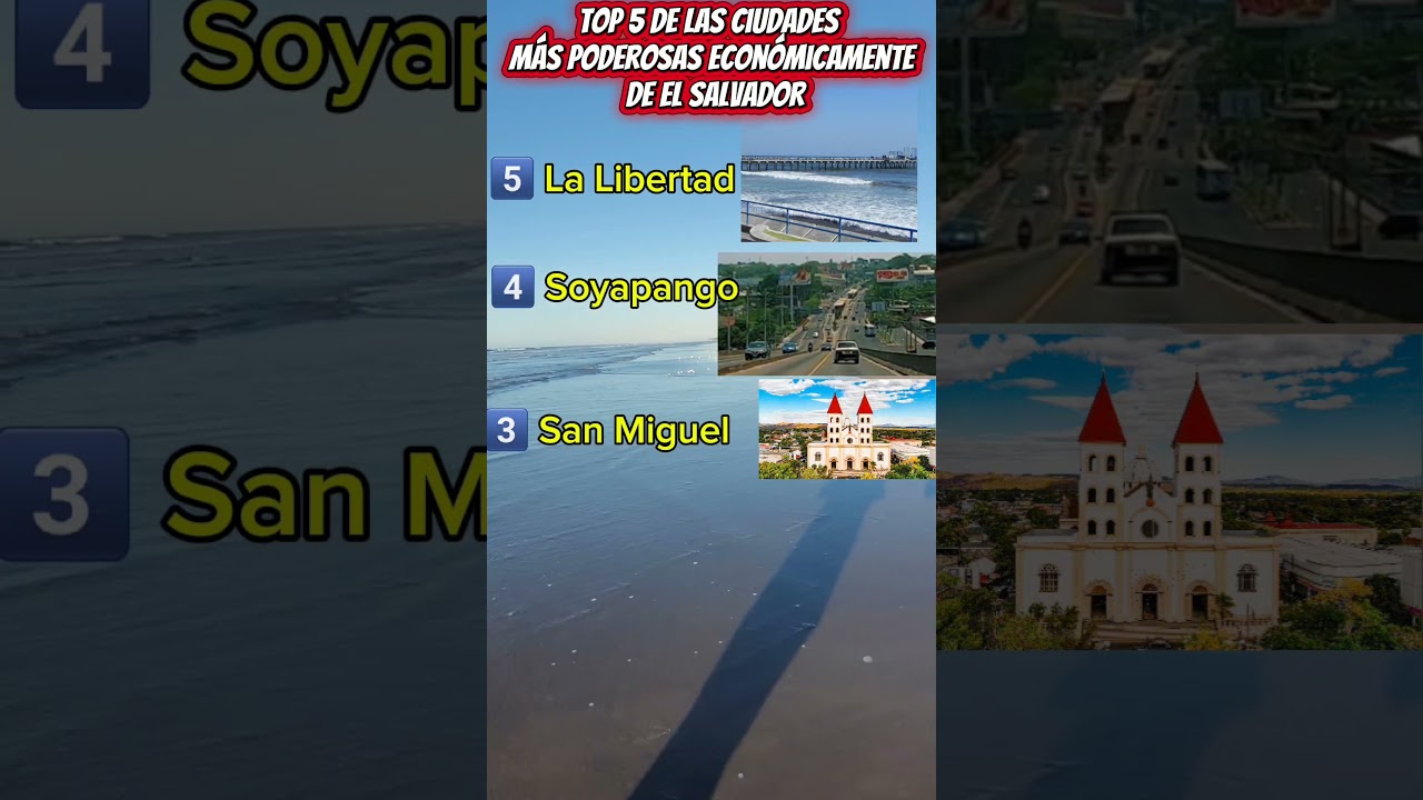 Estas ciudades sostienen la economía de El Salvador 🇸🇻 