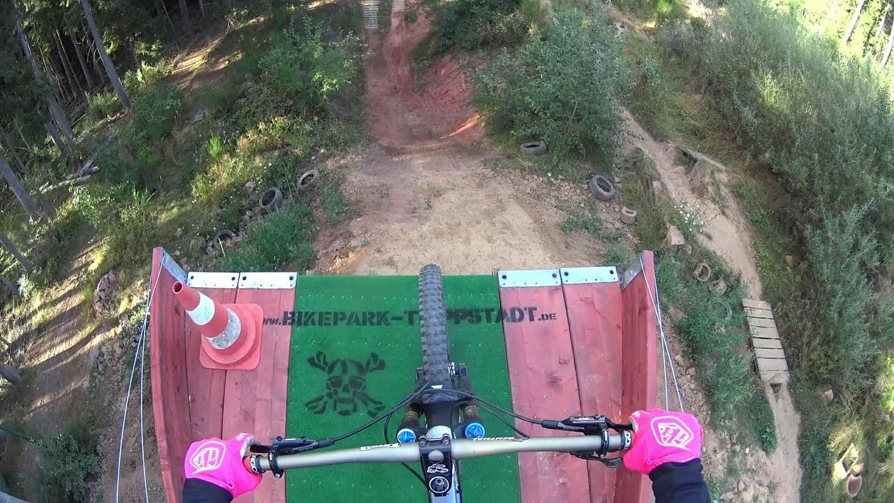 THE BIGGEST DROP IN MY LIFE!!! // Bikepark Trippstadt