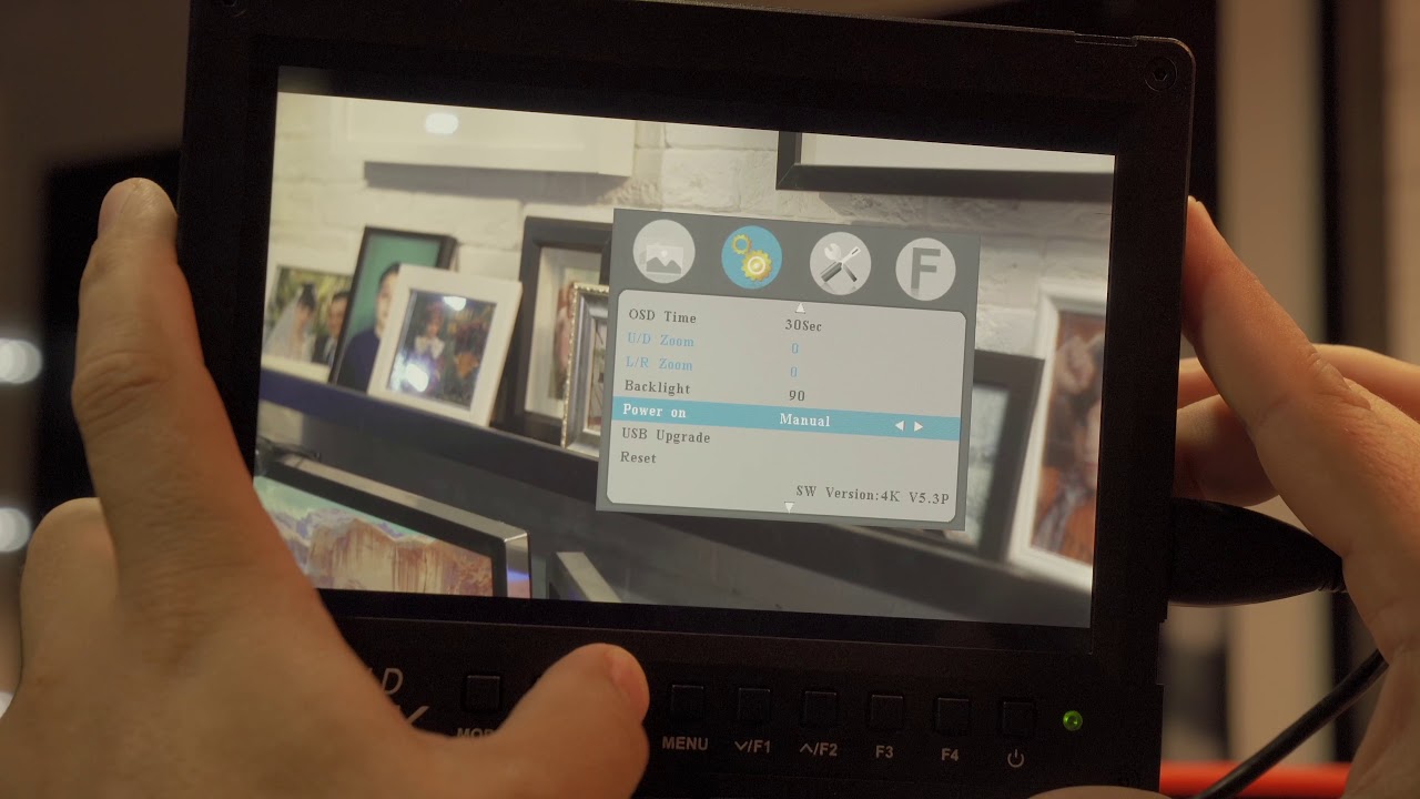 Настройка накамерного монитора для съемки видео