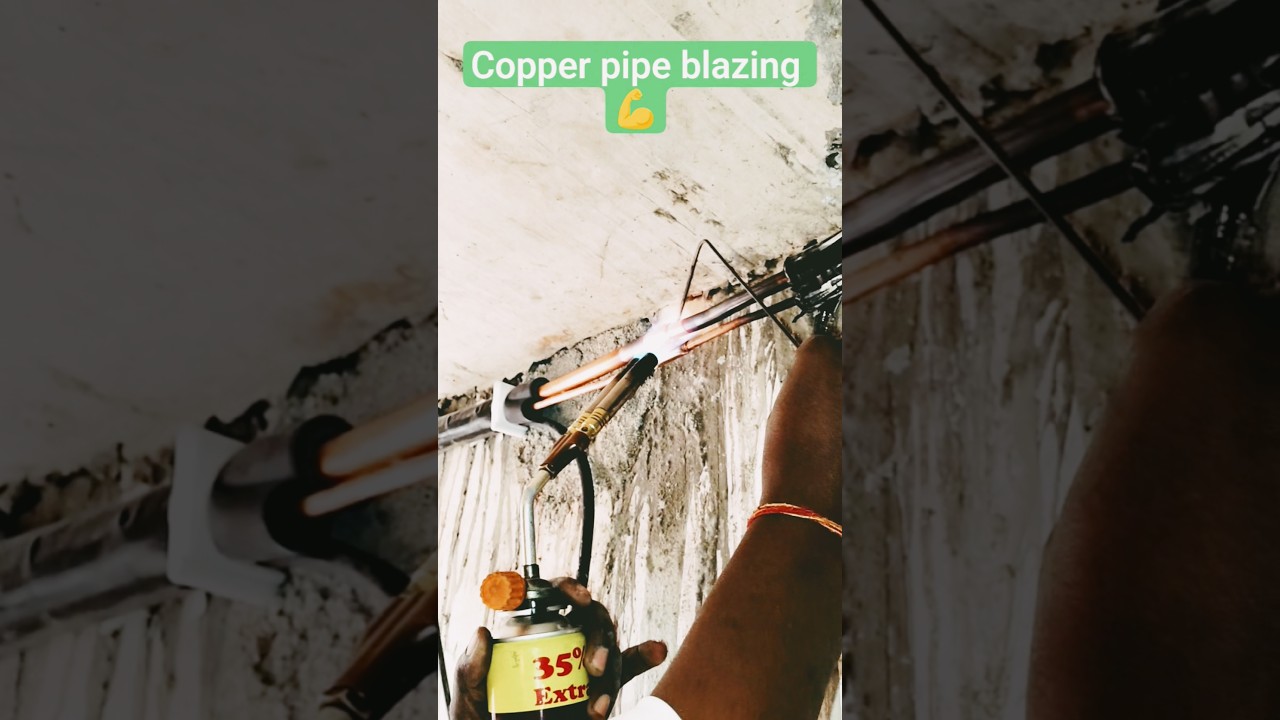 AC Copper Pipe Brazing Kaise Kare | बिना स्वुजिंग बनाएं ? Full Process