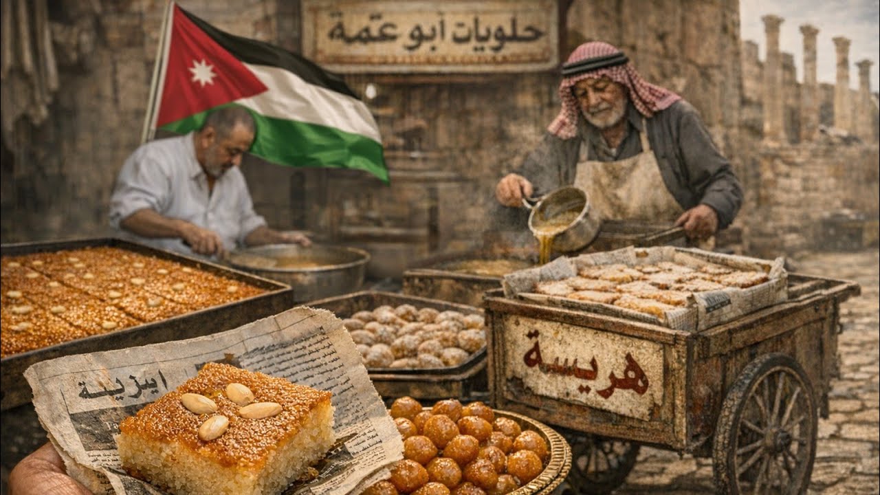 هريسة بالسمن البلدي | أطيب حلويات في الاردن 🇯🇴 