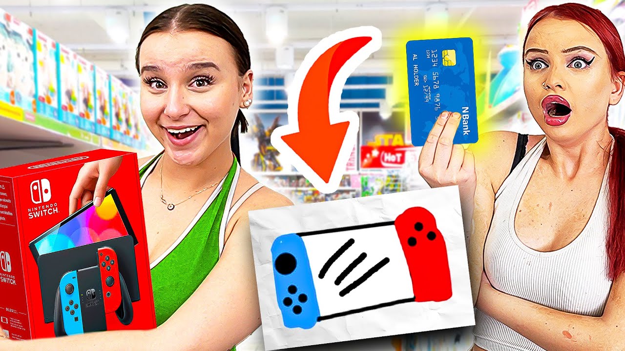 Schwester muss ALLES KAUFEN 🤫🚫 was ich BLIND ZEICHNE ! - Celina