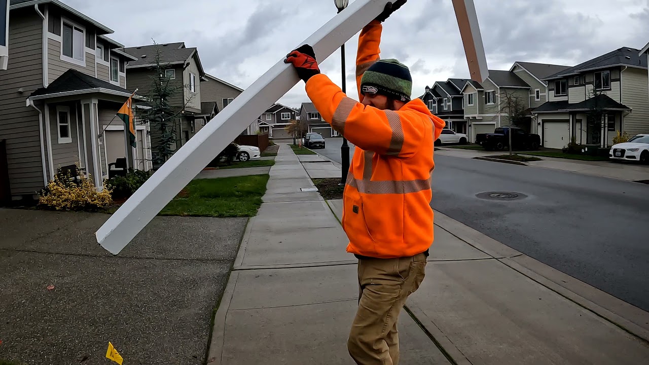 How we install a real estate post.  November 27, 2021