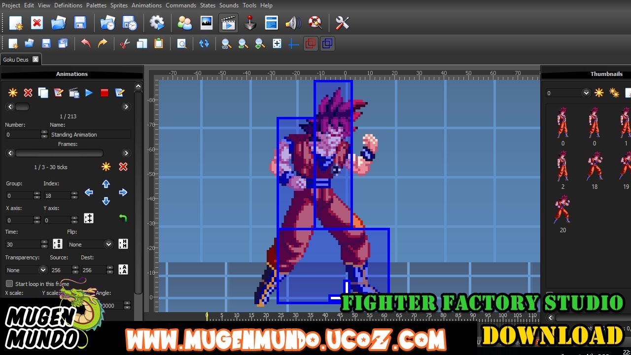 Fighter Factory Studio - O PROGRAMA QUE VOCÊ QUERIA PARA FAZER CHARS (DOWNLOAD) #Mugen #AndroidMugen