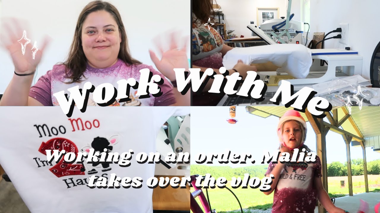 Work With Me! Making an order and Malia takes over the vlog! Tulle Update!
