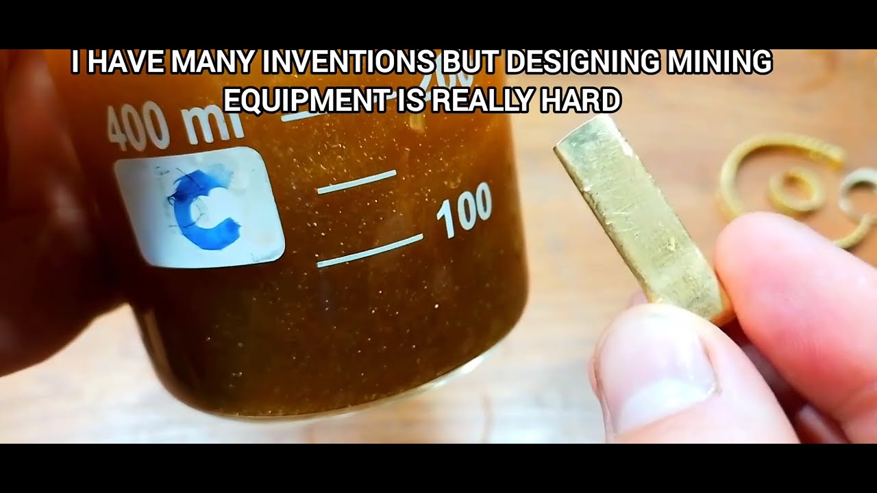 Gold! Extraction and smelting of pure gold by gold stone channel