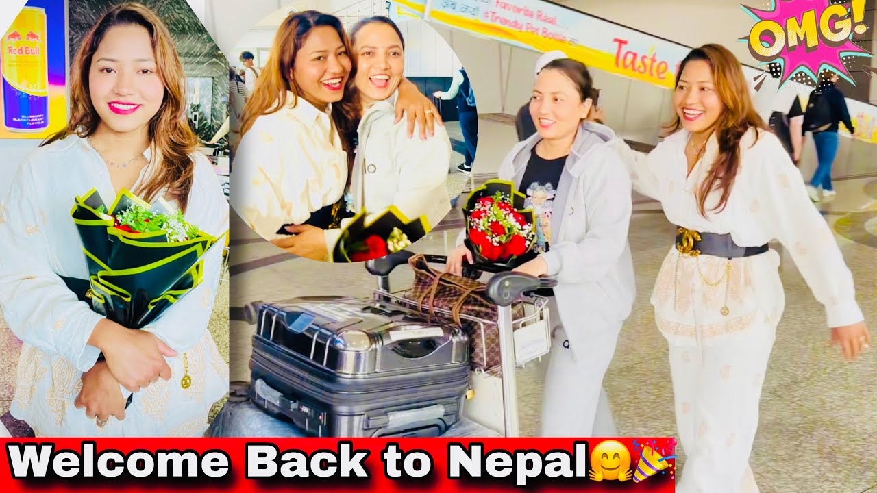 Welcome Back To Nepal🤗🎉 Finally didi aaunu vayo🤩💞Twins Couple 