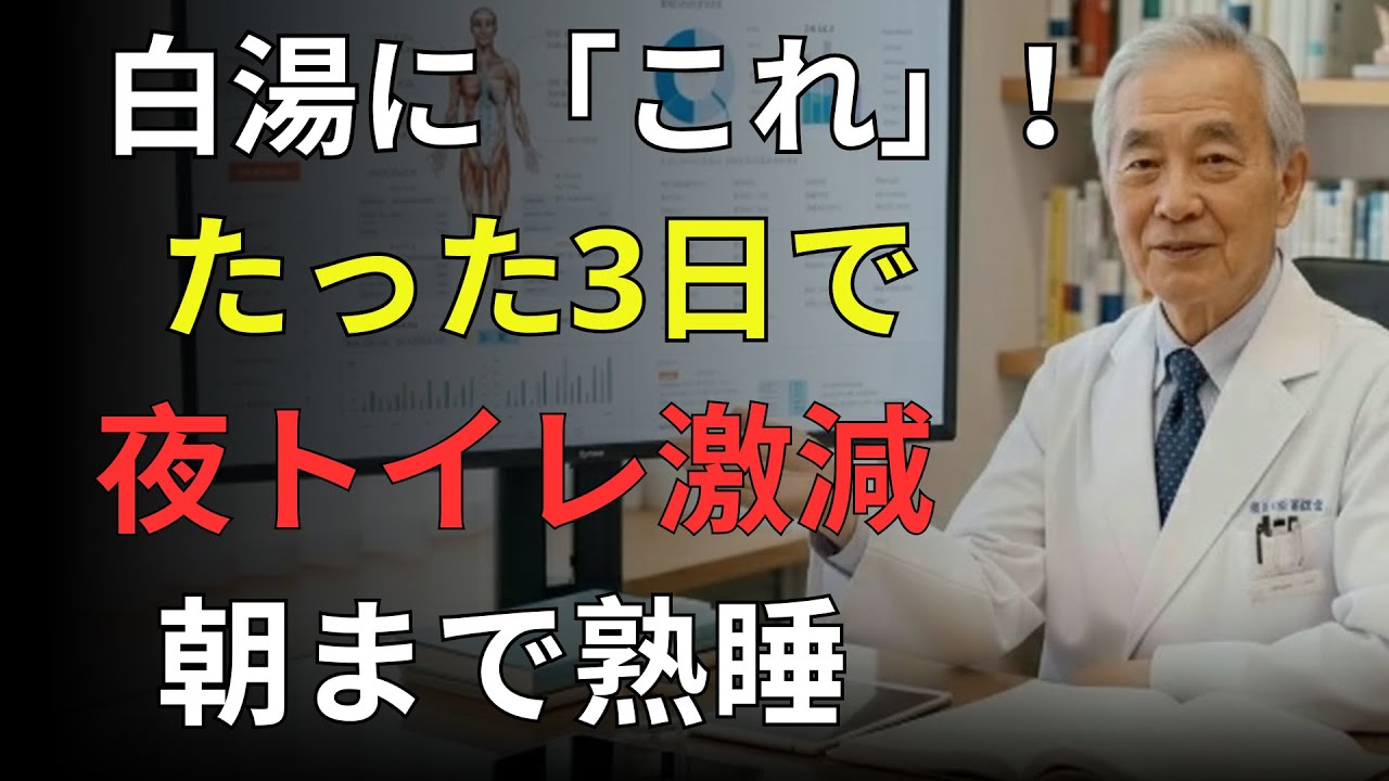 【医者メモ】夜中に何度もトイレ？9割が知らない逆効果習慣と今夜からの改善法 | シニア健康