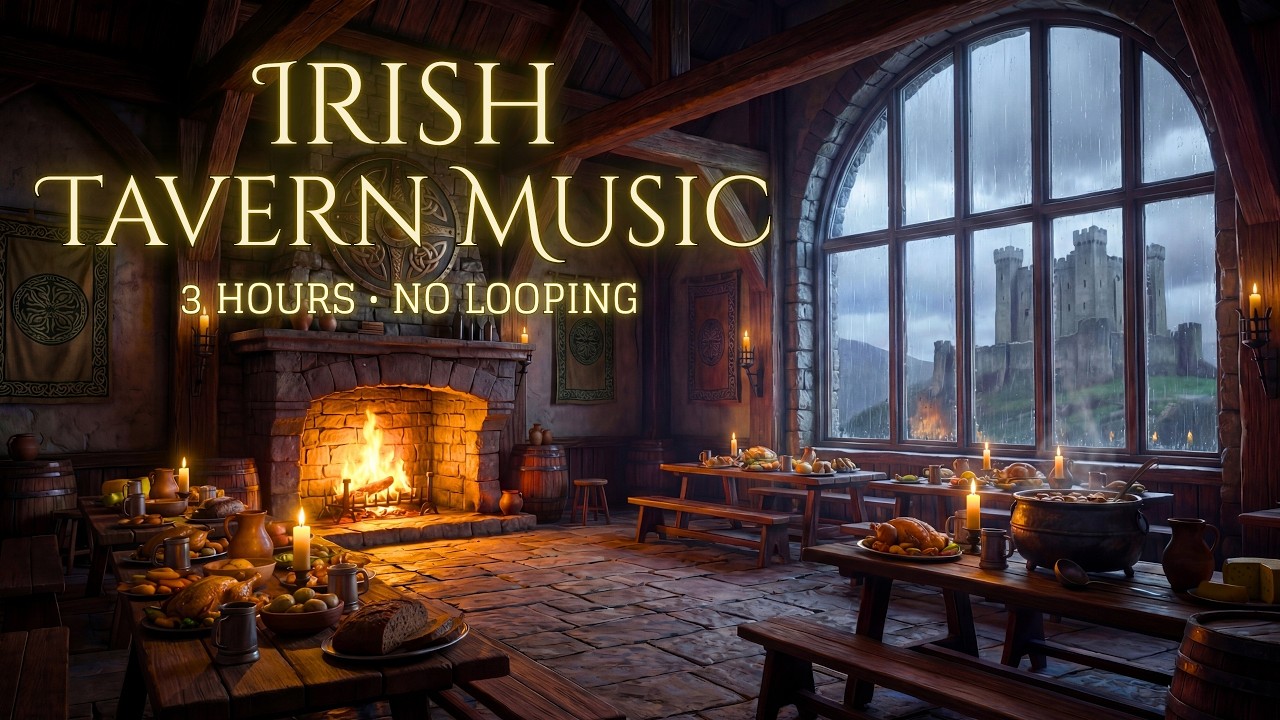 3 Hours of Irish Tavern Music | Cozy Celtic Ambiance for Relaxing, Study & D&D (47 Tracks)