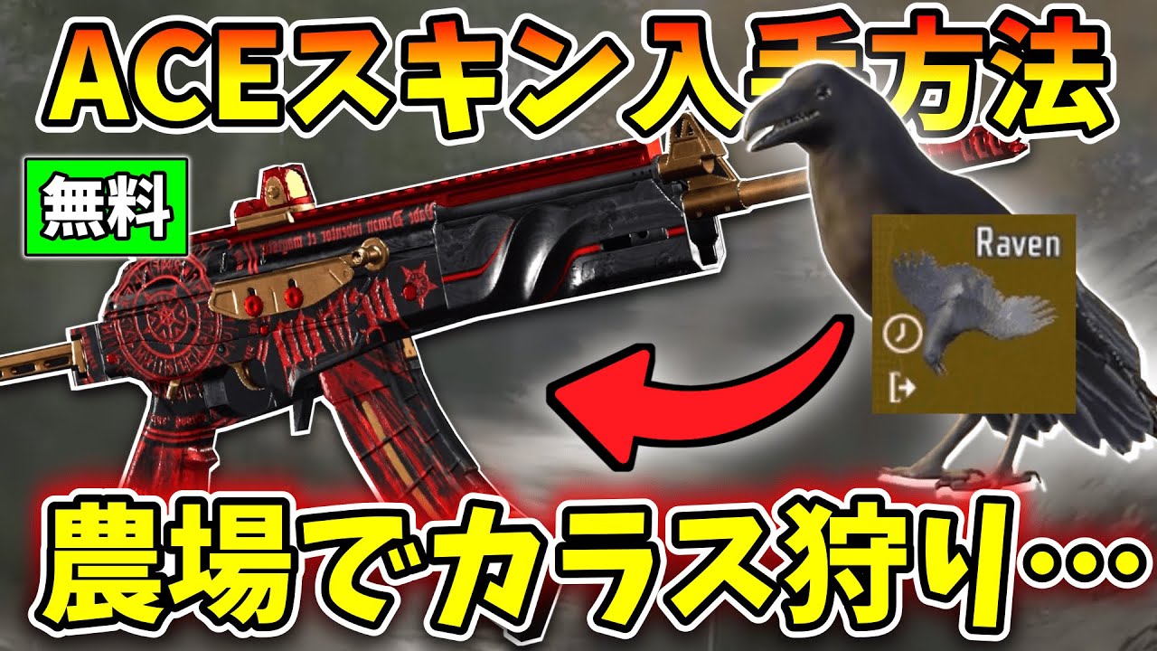 ACEスキン無料で入手🔥農場でカラスイベント…【Arena Breakout・アリブレ】