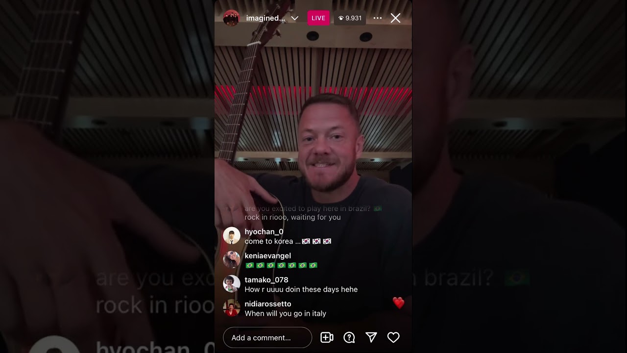 Imagine Dragons Instagram live 24/5/24