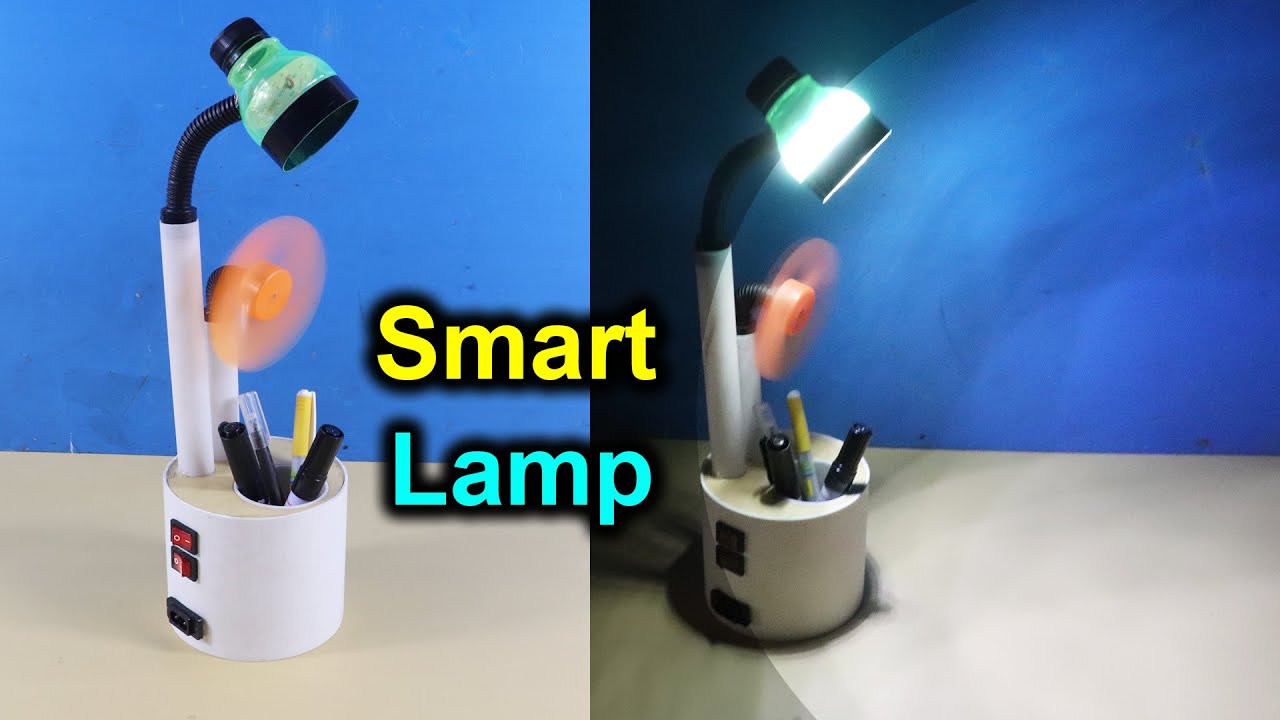 How to Make Table Lamp at Home । Homemade Table Lamp । 2021