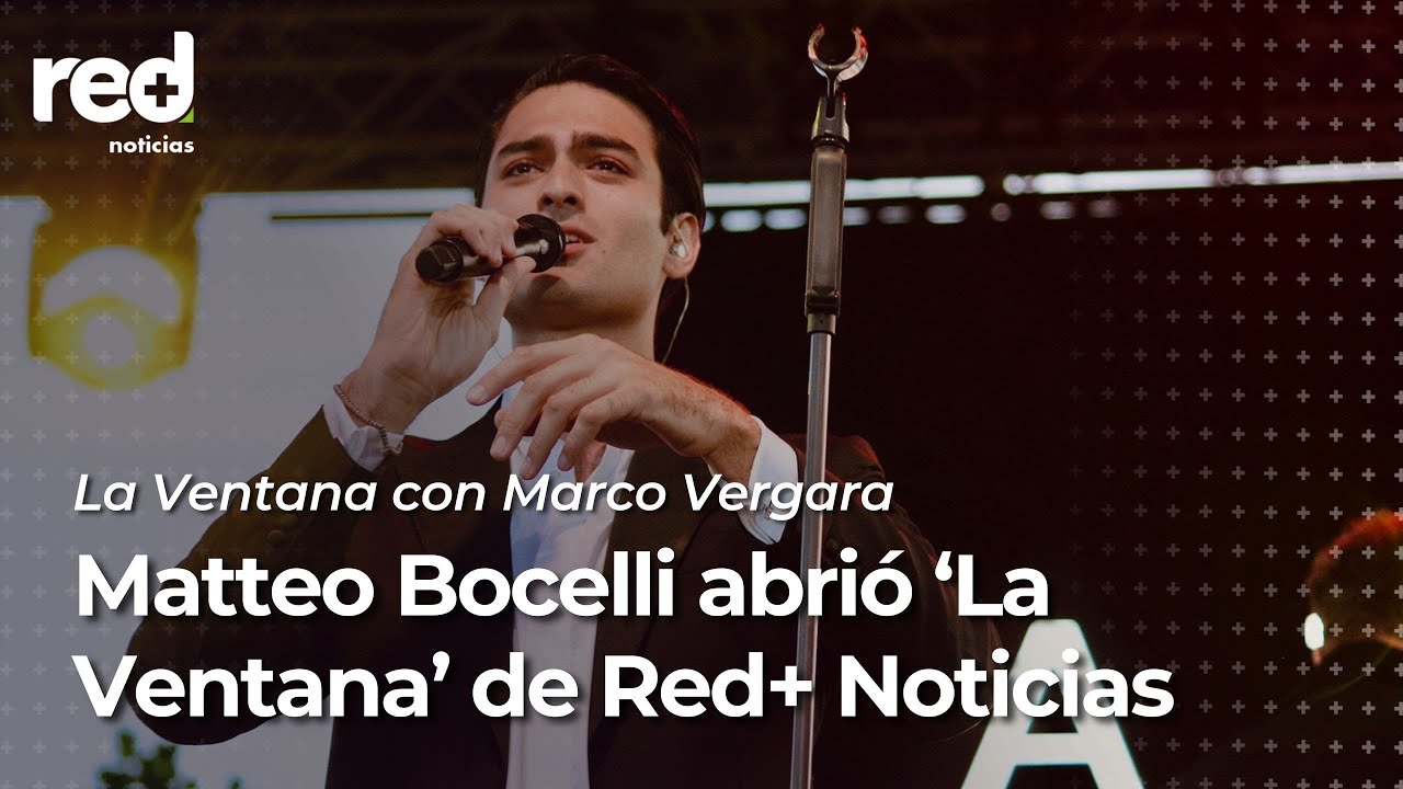 Hijo de Andrea Bocelli estará de tour en Bogotá y contó detalles en La Ventana con Marco Vergara