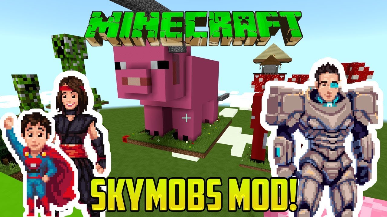 Minecraft: HARDEST MOD EVER! SKYMOBS AKA WE DIE ALOT