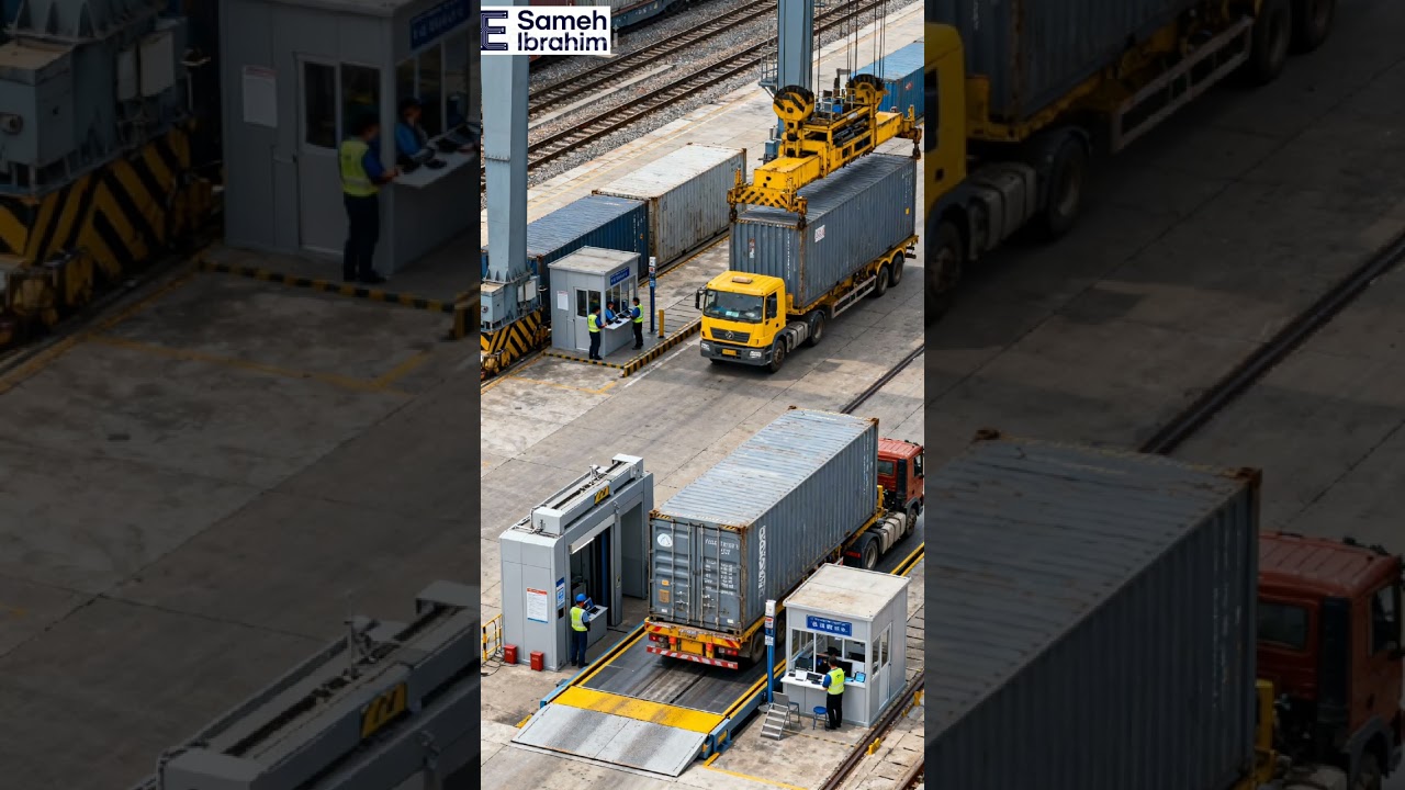 Railways container handling yard 