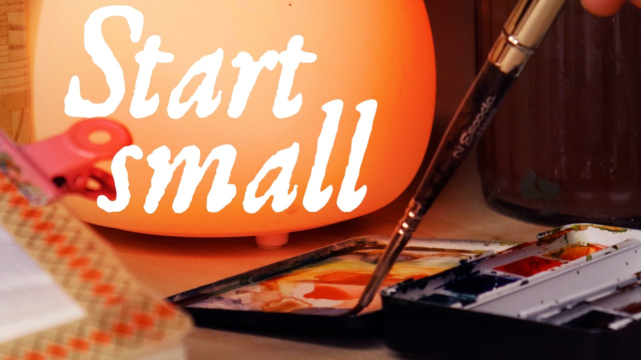 Wet on Wet Watercolor Sunset Painting | Small Sketchbook Study