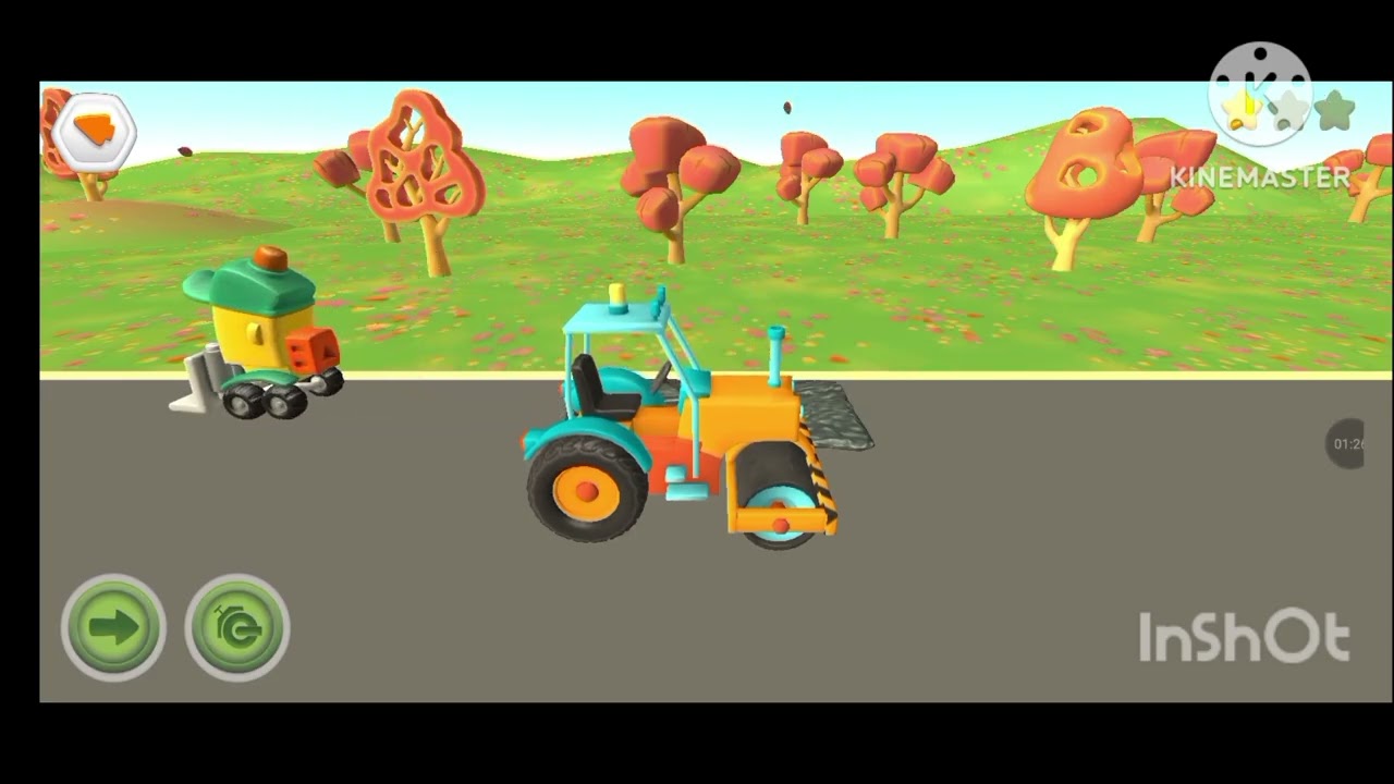 JCB is repairing the bad road