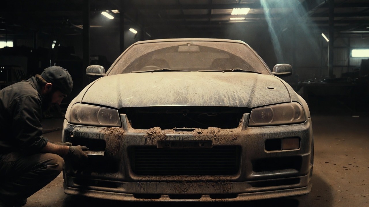 Abandoned Nissan Skyline GT-R R34 Full Restoration | Satisfying ASMR Car Restoration