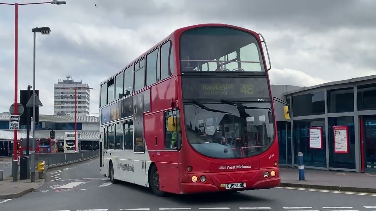 National Express West Midlands Gemini 4523 Bus Route 48 Hawkesley 