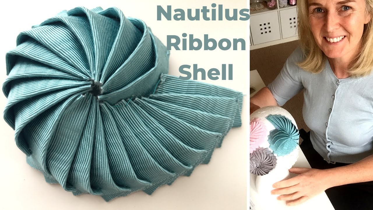 HOW TO Make NAUTILUS Ribbon SHELLS | Using Petersham Millinery Ribbon | Didsbury Art Studio