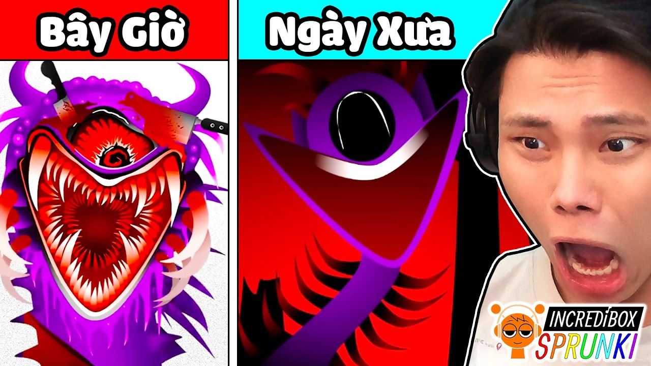 SO SÁNH SPRUNKI CẤP ĐỘ 9 BÂY GIỜ vs NGÀY XƯA🙏🥵💦JAYGRAY CHỊU THUA INCREDIBOX SPRUNKI KINH DỊ NHẤT