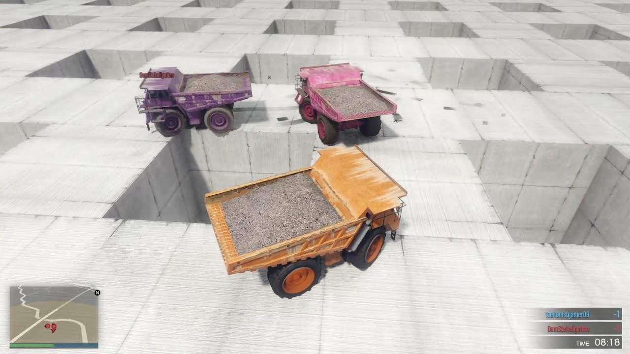 Spin me right round - grand theft auto 5 Sumo + runners vs cars