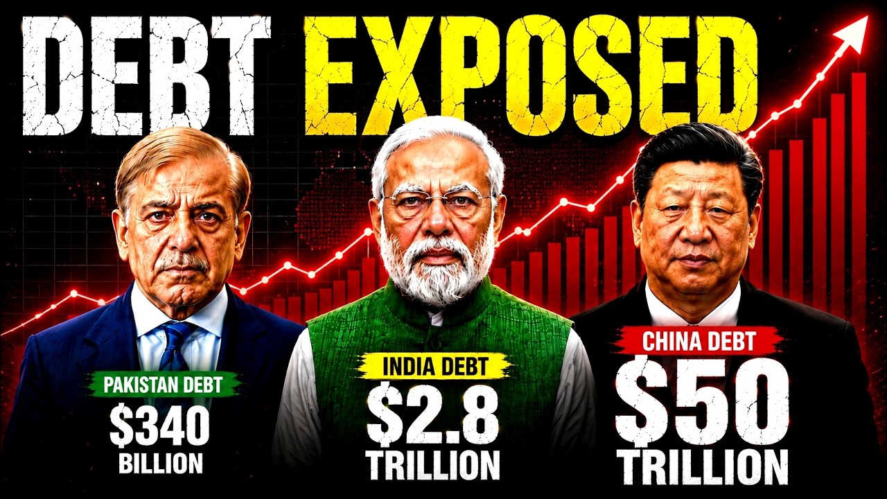 Debt Crisis Exposed: China India Pakistan : Which Economy Will Collapse First?