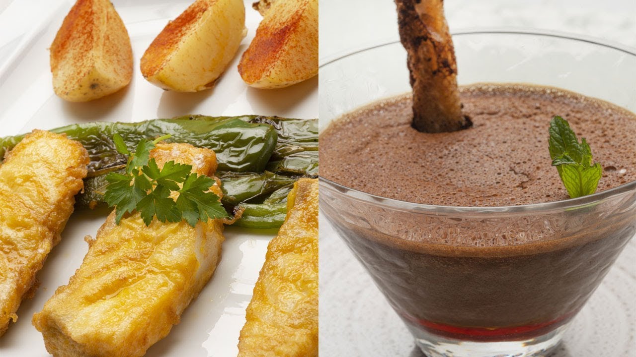 Bacalao fresco rebozado con pimientos y gajos de patata - Cocina Abierta de Karlos Arguiñano