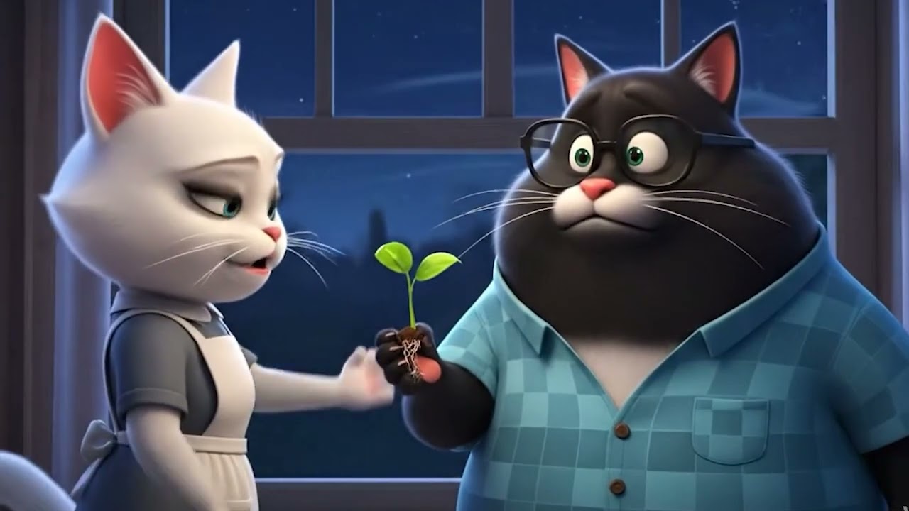 The Lazy Cat & The Enchanted Seed 🐱✨ | A Magical 3D Fairy Tale